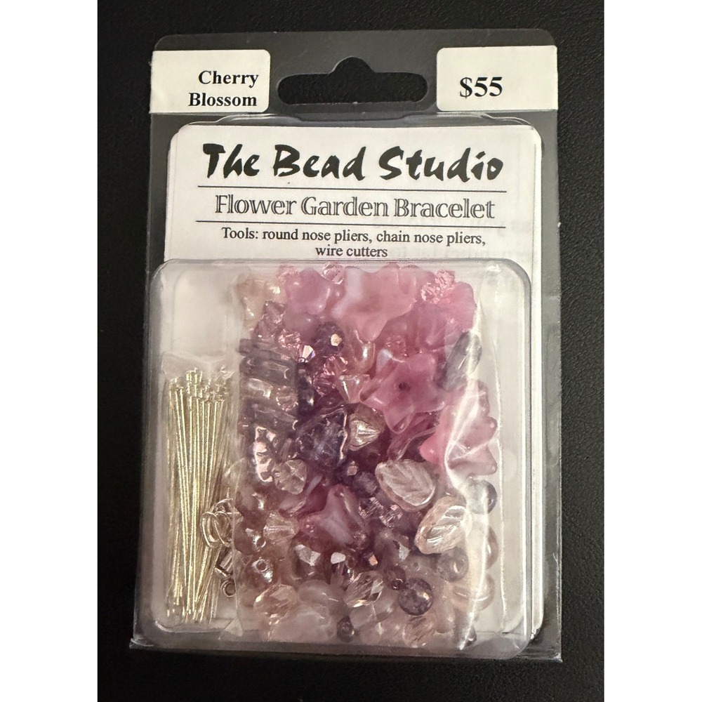 Jewelry Beading Kit Flower Garden Bracelet Cherry Blossom DIY The Bead Studio